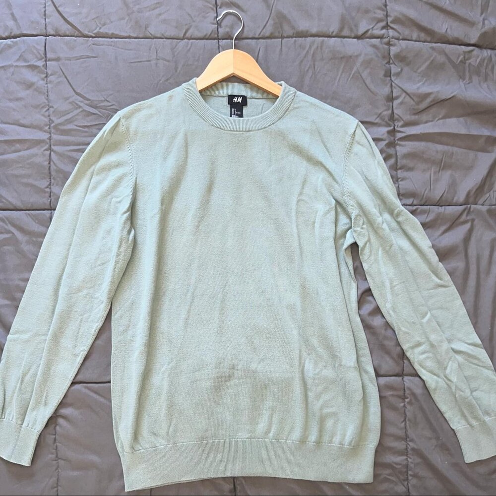 H&M Men's Slim Fit Fine-Knit Sweater